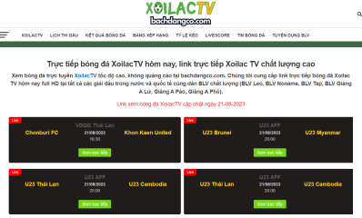 Trực tiếp bóng đá Xoilac TV chất lượng cao tại bachdangco.com
